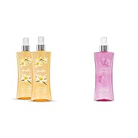 Signature Fragrance Body Spray, Vanilla, 8 fl oz (Pack of 2) & Signature Fragrance Body Spray, Cotton Candy, 8 Fluid Ounce
