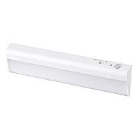 Battery Operated Under Cabinet Lighting, Motion Sensor On/Off, Warm White LED, Stick-On Install for Kitchen & Closets - 1 Bar