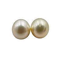 12 MM (Approx.) Size AA Luster Loose Pearl Cream Color Cone Shape Pearl Beads Natural Real South Sea Pearl Personalize Gift Saltwater Pearl