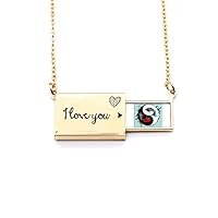 Fish China Taichi Eight Diagram Letter Envelope Necklace Pendant Jewelry