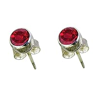 Stud Earrings 925 sterling silver Butterfly Back Earring Natural Gemstones Choose your color For Women and Girls Daily Wear, Office Wear, Party Wear birthstone Jewelry