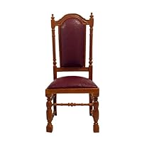 Dollhouse Jacobean 1620 Side Chair JBM Miniature Walnut Dining Room Furniture