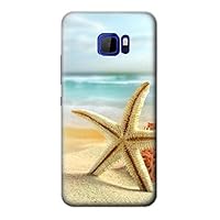 R1117 Starfish on The Beach Case Cover for HTC U Ultra