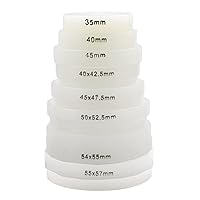 8 X Large Nylon Push On Dies : for Watch Case Back and Glass Presses 35mm to 57mm (125)
