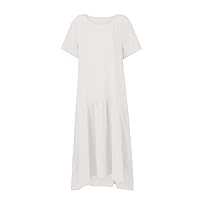 Women's Petite Summer Dresses Dresses Short Sleeve Dress Plus Size Maxi Dress Sun Dresses