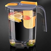Acrylic Pitcher 37 oz, OEH Unbreakable Plastic Pitcher, Clear Plastic  Pitcher with Lid, BPA-Free, Heat-Resistant Small Plastic Water Pitcher for  Tea