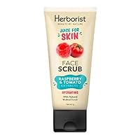 Herborist Juice For Skin series Face Scrub 60g Raspberry & Tomato (Pack of 1)