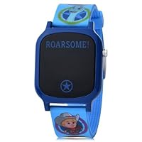 Accutime Dino Ranch Kids Digital Watch - LED Watch, LCD Display, Kids, Boys Watch, Silicone Strap in Blue (Model: DNR4009AZ)