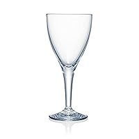 Strahl Unbreakable Wine Glass Goblet, Design+ Shatterproof Polycarbonate Stemware Clear Glassware Glasses, Heavy Duty Premium Restaurant Grade for Beverages, Grande, 13 Ounces, 406003, Set of 12