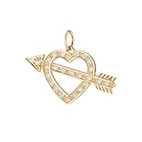 Beautiful Lovestruck Heart Diamond 925 Sterling Silver Charm Pendant,Designer Lovestruck Heart Silver Diamond Handmade Pendant Jewelry,Gift