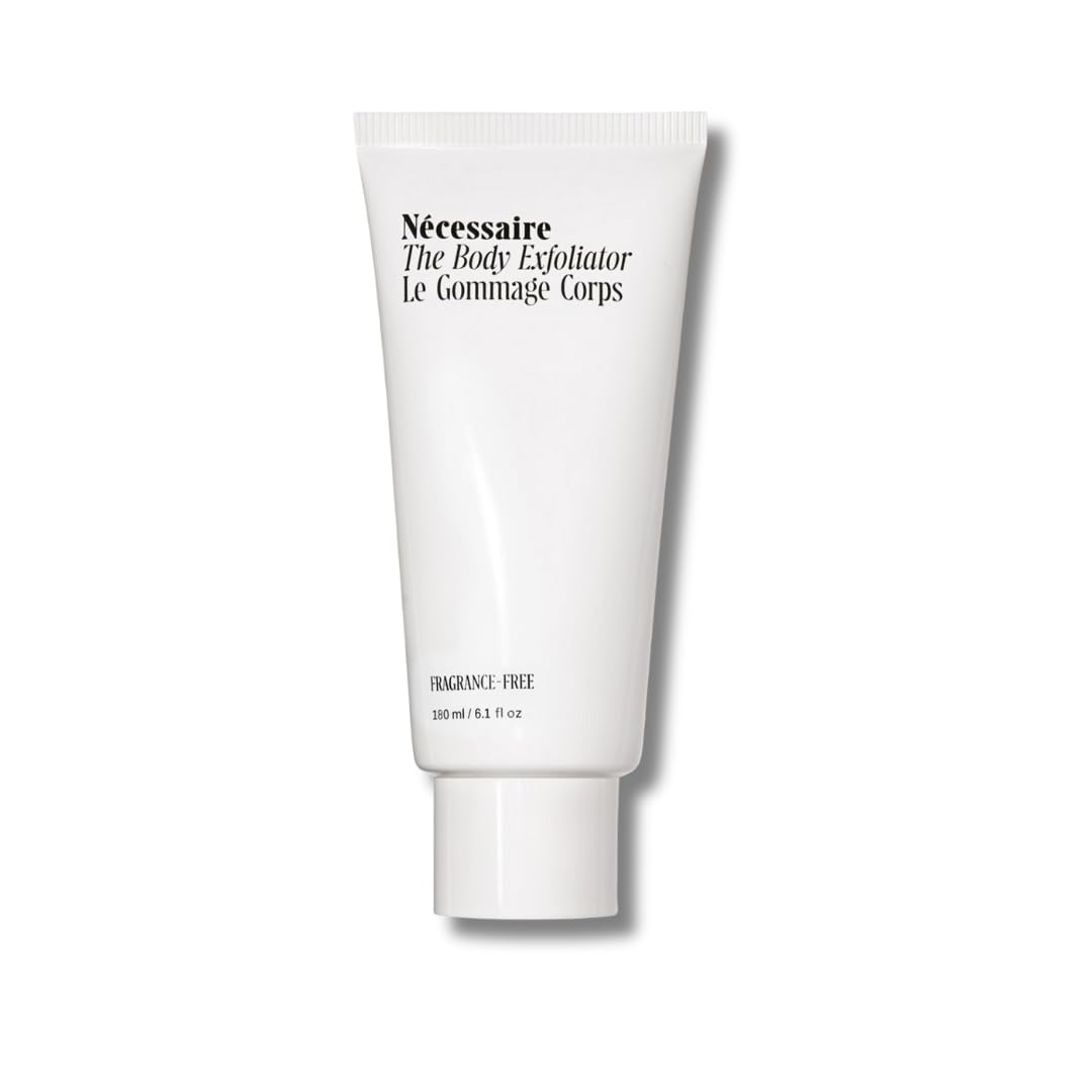 Nécessaire The Body Exfoliator. Fragrance-Free. AHA/BHA/PHA. Resurface Skin. Smooth KP and Rough Patches. Hypoallergenic. Dermatologist-Tested. 180 ml / 6.1 fl oz