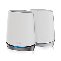 Orbi 5G Tri-Band WiFi 6 Mesh System (NBK752) – Router with 1 Satellite Extender | Coverage up to 5,000 sq. ft, 40 Devices | AX4200 (Up to 4.2Gbps)
