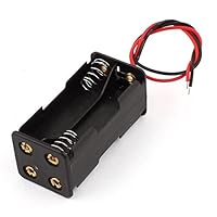 New 4 x 1.5V AAA Dual Sides Battery Holder Case w 6