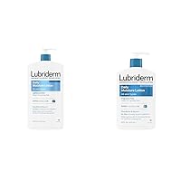 Lubriderm 24 fl. oz & 16 fl. oz Daily Moisture Lotions with Pro-Ceramide, Shea Butter & Glycerin for Dry Skin