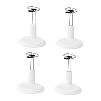 4pcs Clothes Form Stand Dress Form Mannequin Doll Display Bracket Kid Toys Kaiser Doll Stands Dolls Accessories Figure Display Stand Costumes White Hanger Rack Puppet to Rotate