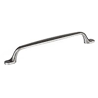 Richelieu Hardware BP8710256142 Monceau Collection 10 1/8-inch (256 mm) Center-to-Center Pewter Traditional Pull Handle for Kitchen Appliances, Cabinets, Drawers, and Furniture
