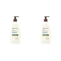 Aveeno Sheer Hydration Daily Moisturizing Fragrance-Free Lotion with Nourishing Prebiotic Oat, Fast-Absorbing Body Moisturizer for Dry Skin with Lightweight, Breathable Feel, 18 fl. oz (Pack of 2)