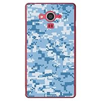 Second Skin Digital Camouflage Blue (Clear) Design by Moisture/for AQUOS Ever SH-04G/docomo DSH04G-PCCL-277-Y440