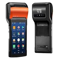 Sunmi V2 Portable POS Terminal Speaker, Camera and Barcode Scanner All in One Handheld PDA Printer, Android 7.1 System, eSIM 4G, WiFi and Bluetooth for Mobile Market Order