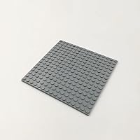 Classic Light Gray Plates Bulk, Light Gray Plate 16x16, Building Plates Flat 5 Pcs, Compatible with Lego Parts and Pieces: 16x16 Light Gray Plates(Color: Light Gray)