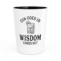 Gin Tonic lover Shot Glass 1.5oz - Gin Tonic in - Bartender Drink Lover Colleagues Funnny Pub Bar Alcohol Lover Brew Humor Bachelor Party