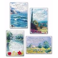 DaySpring - Encouragement - Charles F. Stanley - 4 Design Assortment with Scripture - 12 Encouragement Boxed Cards & Envelopes (70100)