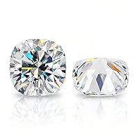 4 Carat Cushion Cut Colorless VVS1 Clarity Loose Moissanite Diamond Stone Use for Wedding/Engagement Pendant/Rings/Earrings/Necklace/Jewelry Gemstone for Men/Women