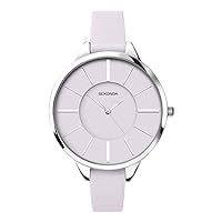 Sekonda Editions Ladies Watch with Lilac Dial and Lilac Leather Strap 2978