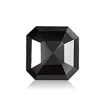 0.39 Cts of 4.31x4.25x2.00 mm AAA Square Emerald Rose Cut (1 pc) Loose Treated Fancy Black Diamond (DIAMOND APPRAISAL INCLUDED)