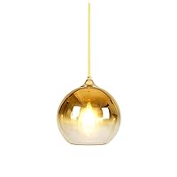 Simple Modern Mirror Glass Ball Pendant Light Gold/Rose Gold/Silver Globe Loft Hanglamp Nordic Creativity E27 Single Head Pendant Lamp Kitchen Light Fixture Lighting Device