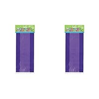 Unique Party Cellophane Bags, 30 Count (Pack of 2), Purple