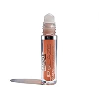 MODE Lip Glaze Flavored Lip Gloss HOT COCOA MOCHA Yummy Flavor Roll On Sweet Wet Nourising Shine, Hydrating Moisturizing Natural Skincare Fruit Oils, Cruelty Free, Vegan, Made in NY