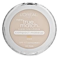L'Oreal Paris True Match Super-Blendable Compact Makeup, SPF#17, Porcelain, 0.30 oz. (2-pack)