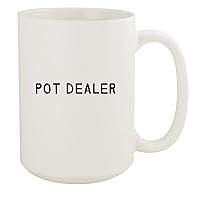 Pot Dealer - Ceramic 15oz White Mug, White