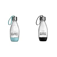 sodastream 0.5 Liter My Only Bottle Icy Blue & Black, 1 Count Each (Pack of 2)