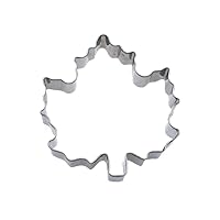 Maple leaf shape stainless steel biscuit mold mousse cake pastry steamed bread fruit and vegetable salad tool (90x85mm)