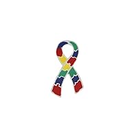 Autism Ribbon Awareness Pin - Celebrate Autism Awareness with Our Puzzle Piece Lapel Pin - Support Advocacy and Raise Awareness - Ideal Gift for Supporters and Advocates