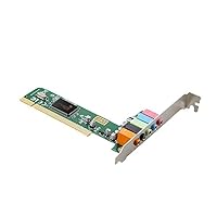 PCI 5.1 Surround Sound Card for PC Gaming and Home Theater CMI8738 Chip 4 Channels Surround Sound Easy Install CMI8738 5.1 Multi Channel Chip Sound Card for PC PCI Sound Card CMI8738 Chip
