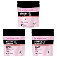 Bamboobies Women's Pregnancy Herbal Tea for Nursing Support, Apple Cinnamon, Boosts Milk Production, Organic, Non GMO, Caffeine Free, and Sugar Free, 10 Tea Bags (Pack of 3)
