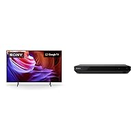 Sony 43 Inch 4K Ultra HD TV X85K Series: LED Smart Google TV with Native 120HZ Refresh Rate KD43X85K- 2022 Model UBP- X700M 4K Ultra HD Home Theater Streaming Blu-ray™ Player