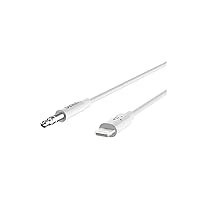 Belkin AV10172bt03-WHT 3.5mm Audio Cable With Lightning Connector, White