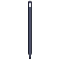 Compatible Apple Pencil (2nd Generation) Silicone Case Sleeve Holder Grip + Nib Cover (2 Pieces) Accessories Kit Compatible iPad Pro 12.9” (3rd Generation) & iPad Pro 11”, Midnight Blue