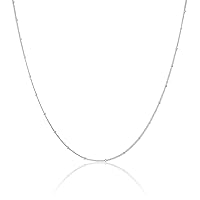 jewellerybox Sterling Silver Bobble Diamond Cut Curb Chain 12-24 Inches