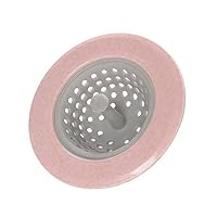 1PCS Silicone Sink Filter Bathroom Shower Drain Sink Sewer Hair Strainer 11×7.5×6.5cm,Pink
