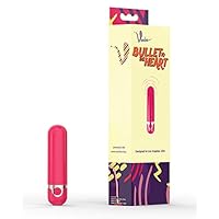 Voodoo Bullet to The Heart, Pocket-Sized, Powerful with 10 Vibration Frequencies, Power Vibe Sex Bullet (Pink)
