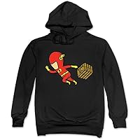 203 Men Women Fashions with Ppular logo on chest Hooded Sweatshirt