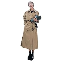 British Trench Coat Women's Mid-Length Spring And Summer Style Fashionable Waist Double-Breasted Trench Coat