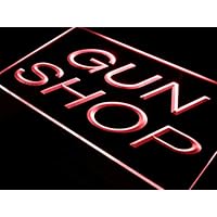 ADVPRO Gun Shop Display Store LED Neon Sign Red 24 x 16 Inches st4s64-i441-r