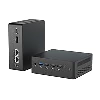 WEIDIAN FM8 Mini PC N100 12th Gen Alder Lake CPU(up to 3.40GHz) Win 11 Small Computer, 8GB LPDDR5 256GB NVME SSD Office Mini Desktop PC Support 4K 2*Display/2*LAN/4*USB/WiFi5/BT4.0/VESA