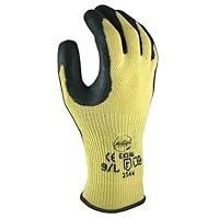 Cut Resistant Coated Gloves, A8 Cut Level, Natural Rubber Latex, S, 1 PR